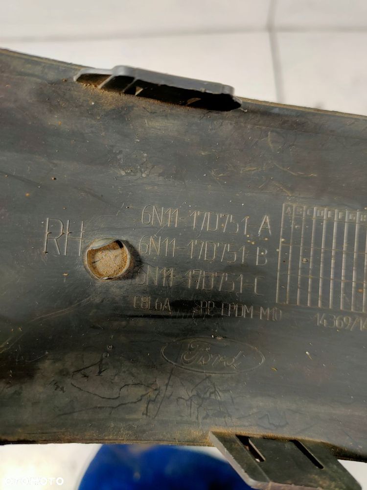 ford fusion lift prawa listwa zderzaka tył 05-12 6n11-17d751 - 3