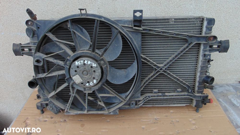 Electroventilator/radiator apa/radiator clima Opel Zafira B/Astra H 1.6 benzina 16 valve an 2005-2010 cod 0130303986 - 2