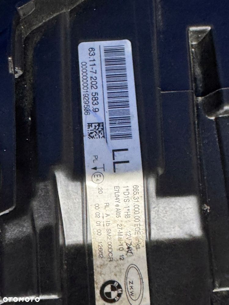 LEWY BI XENON BMW E90 E91 LIFT LCI EU BDB ZKW - 9