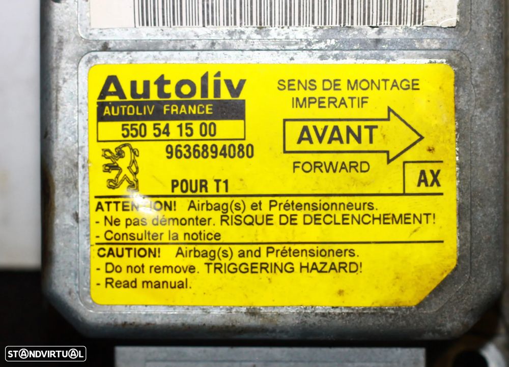 CENTRALINA DE AIRBAG PEUGEOT 206 - 5