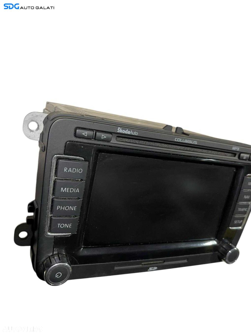 Navigatie Radio CD Player Columbus Skoda Octavia 2 2008 - 2013 Cod 3T0035680 [S0123] - 6