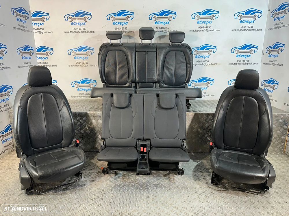 Conjunto Bancos 7 Lugares Pele Originais BMW Serie 2 Gran Tourer 218D F46 2012 - 2021 - 2