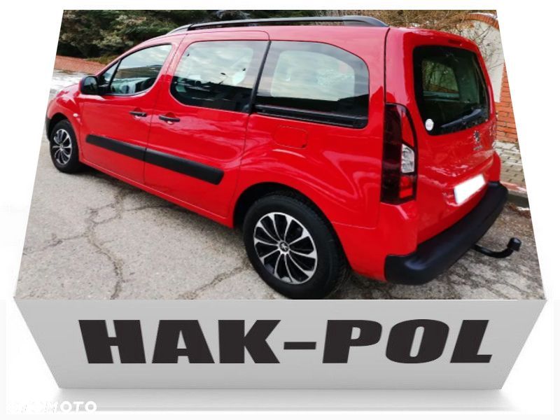HAK HOLOWNICZY + MODUŁ  + WIĄZKA + 13PIN/7P PEUGEOT PARTNER 2+3 L1 2008-2021 CITROEN BERLINGO II III - 13