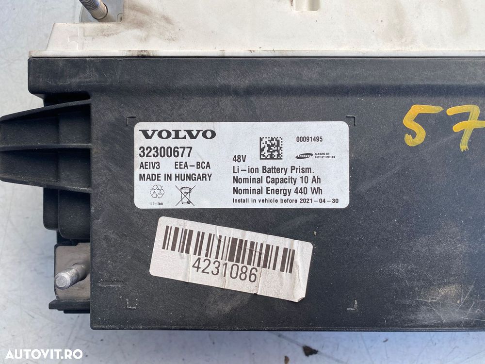Baterie intermediara Hybrid VOLVO XC60 XC90 S90 V90 S60 V60 XC40 32300677 36003739  36011760 - 4