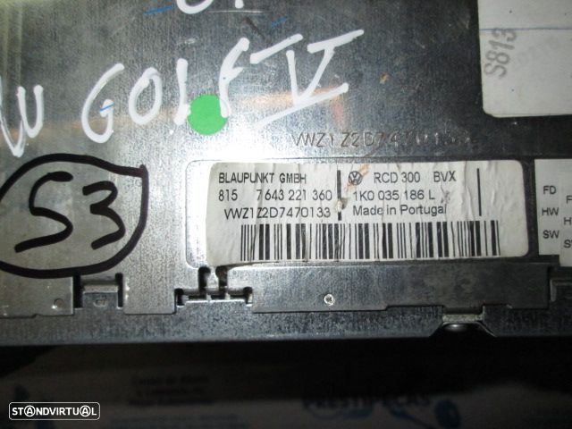 Radios 1K0035186L VW GOLF 5 2004 BLAUPUNKT RCD300 - 2