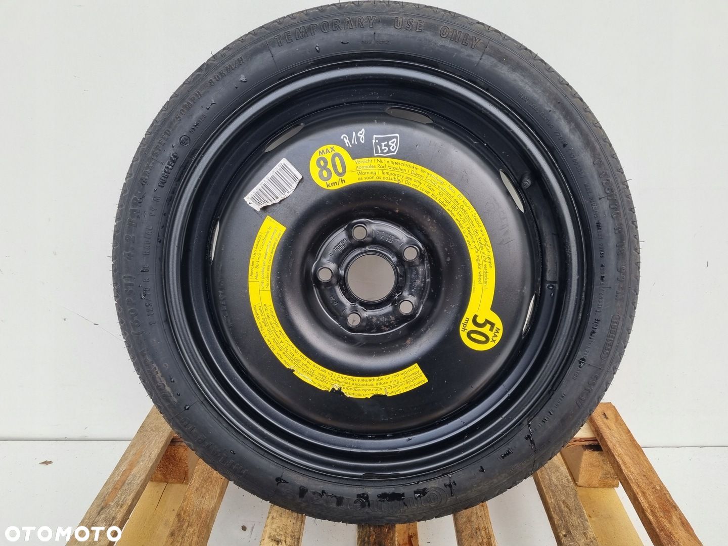Audi Seat Vw Skoda KOŁO DOJAZDOWE dojazdówka 125/70 R18 1K0601027B - 1