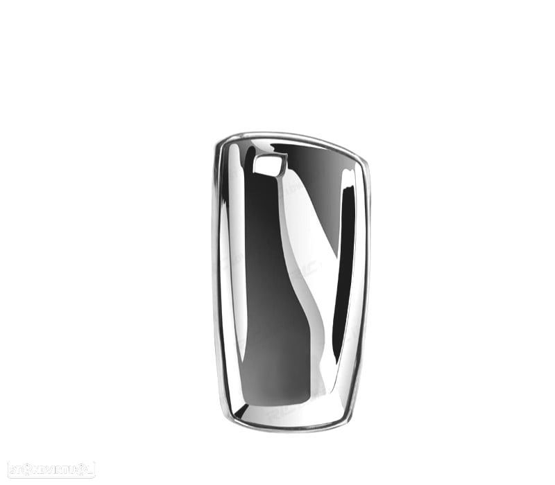 CAPA CARCAÇA CHAVE BMW QUADRADA CROMADO - 3