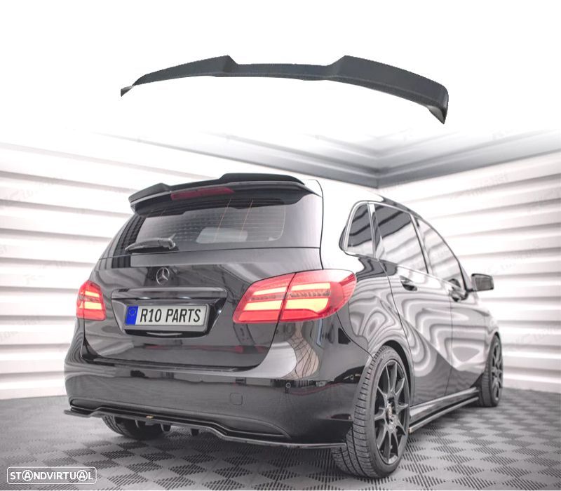 AILERON SUPERIOR MERCEDES W245 05-11 PRETO BRILHANTE - 1