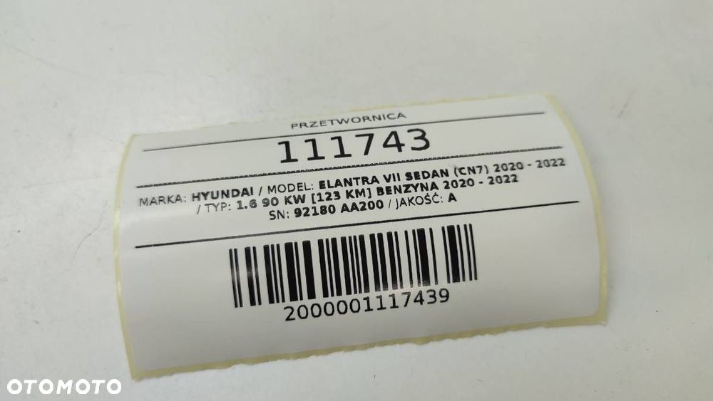 PRZETWORNICA MODUŁ LED LAMPY 92180-AA200 HYUNDAI ELANTRA VII EUROPA - 4