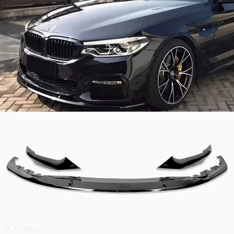 Prelungire Extensie Lip Bara Fata M BMW Seria 5 G30 G31, Negru Lucios - 1