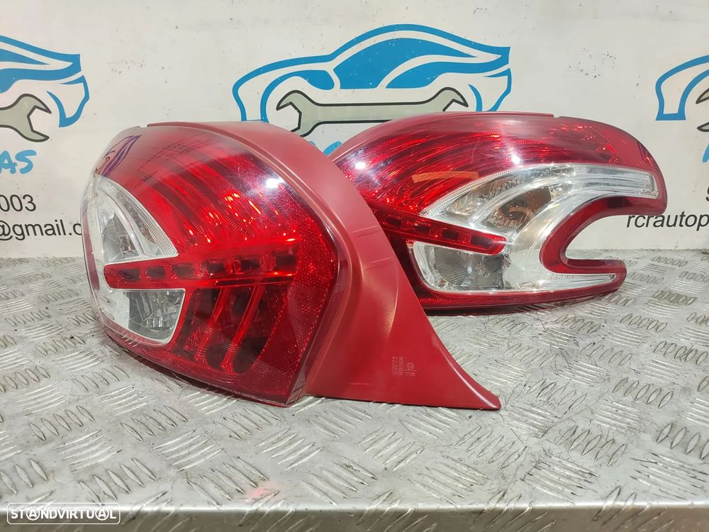 Farolim Farolins traseiros Esquerdo Direito Peugeot 208 Fase 1 - 2