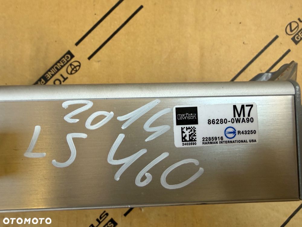 Wzmacniacz Mark Levinson Lexus LS460/ LS600h 12-17r. NR. 86280- 0WA90. Przebieg 40 tys km. - 4