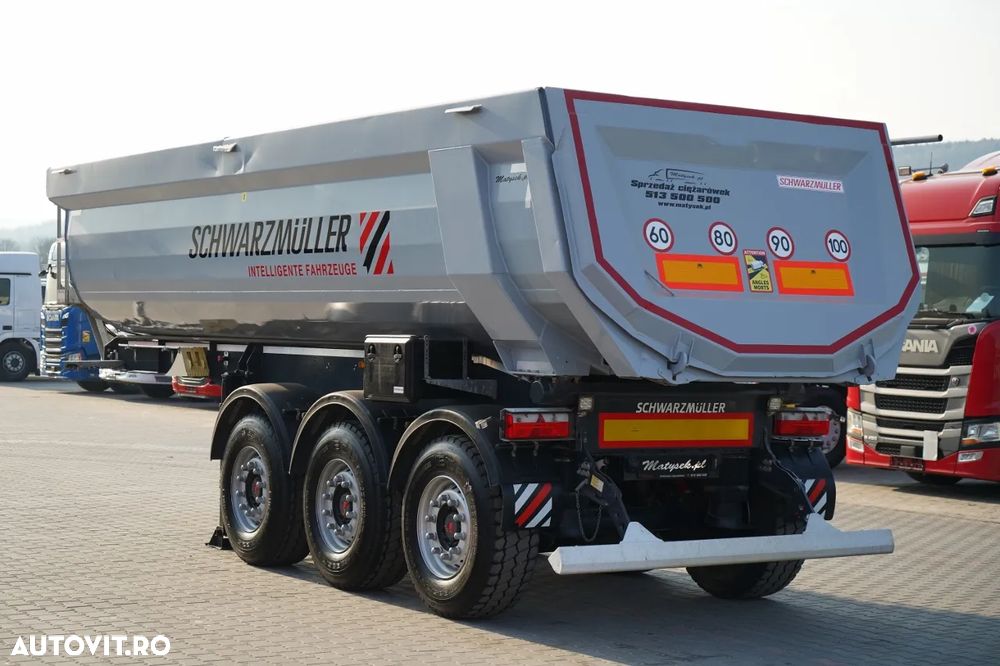 Schwarzmuller BASCĂ SCHWARZMULLER / 25 m³ / REMORCĂ DIN OȚEL / STANDARD / AXĂ RIDICATĂ / SAF - 6