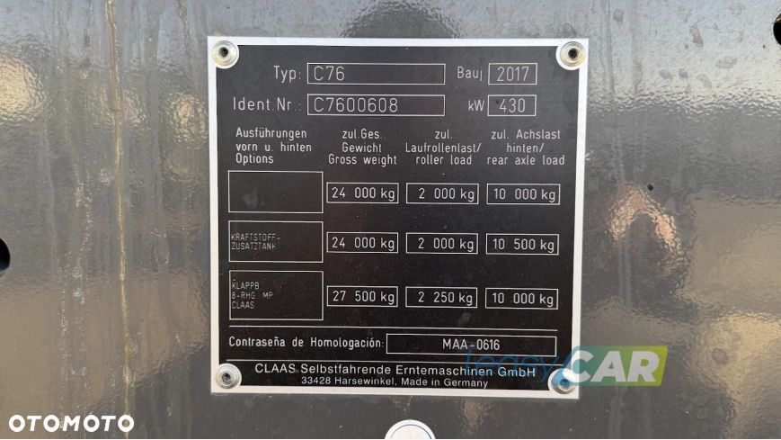 Claas Lexion 770 Terra Trac 585 KM 13500 L APS CEMOS - 4