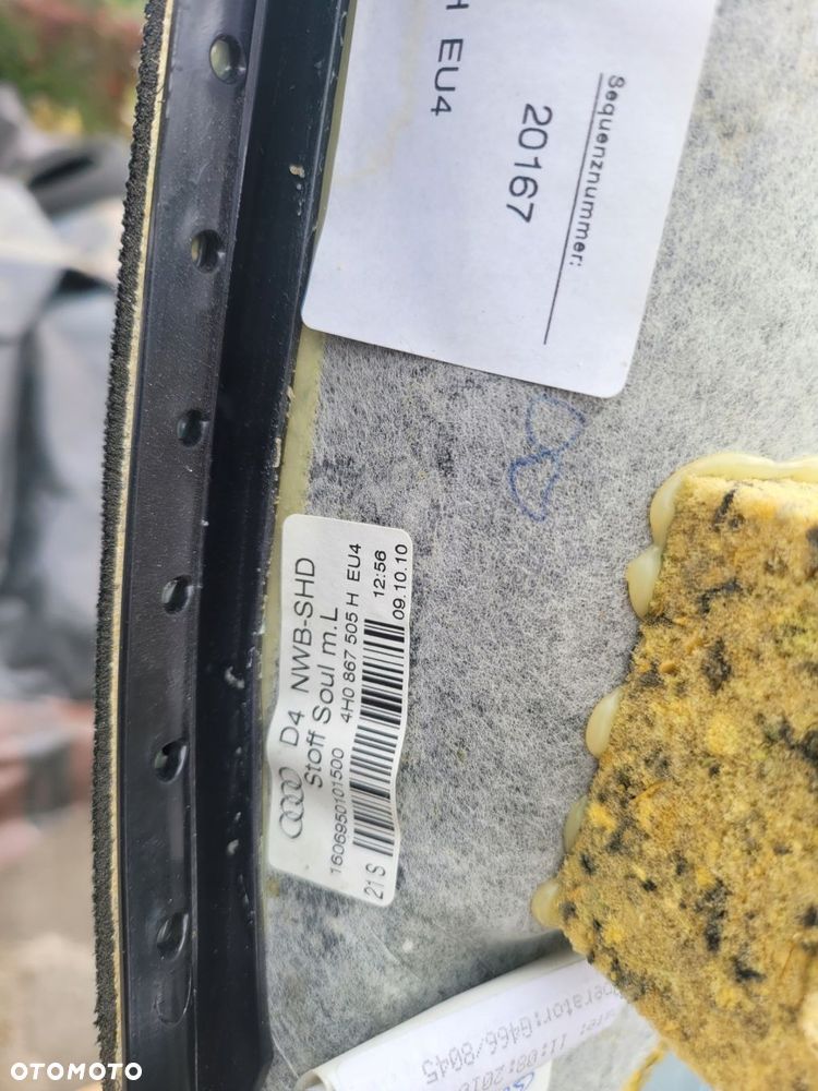 podsufitka sufit audi a8 s8 4h 4h0867505h - 3