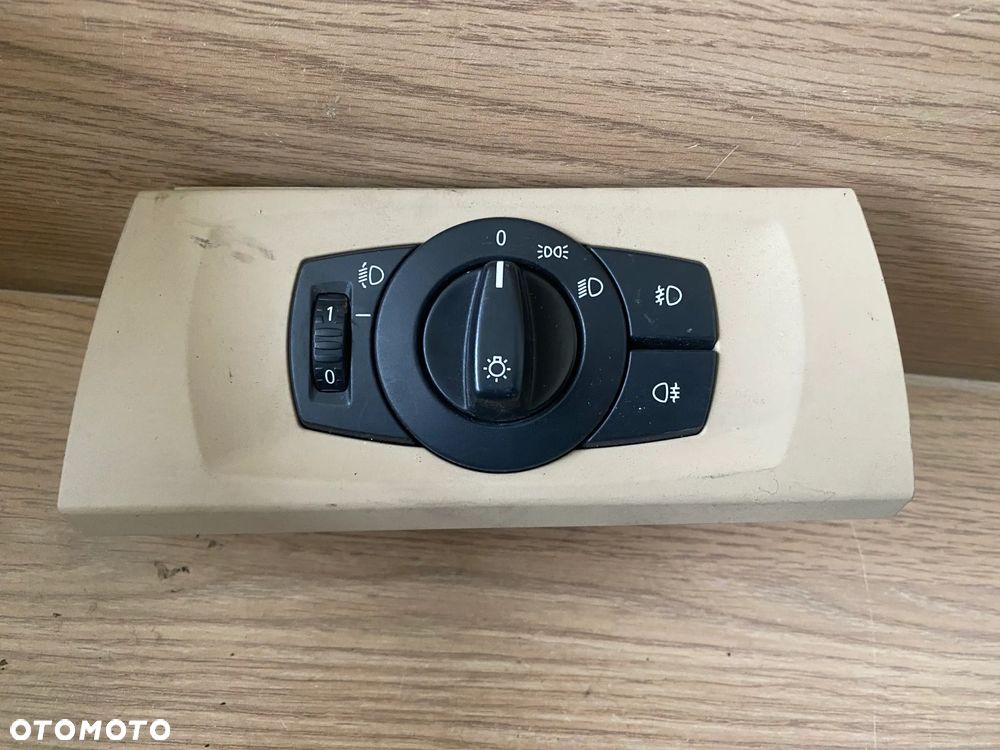 WŁĄCZNIK PRZEŁĄCZNIK ŚWIATEŁ KREMOWY BMW E81 E87 6932794 - 1