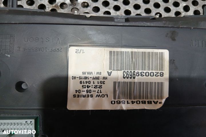 Ceasuri bord 8200399693 8200399693 Renault Megane 2 [2002 - 2006] Hat - 4