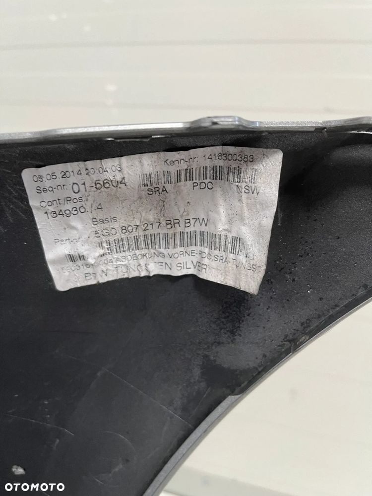 VOLKSWAGEN GOLF VII LIFT ZDERZAK PRZEDNI PRZÓD  5G0807217 - 7