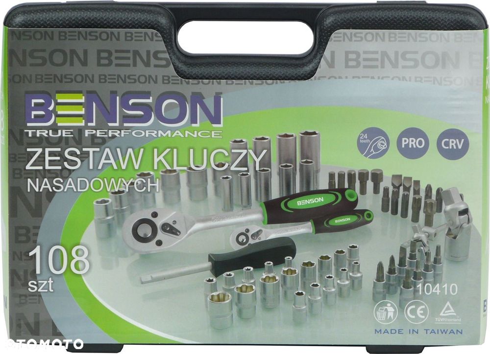 ZESTAW KLUCZY KLUCZE NASADOWE TORX BENSON 108 EL. - 4