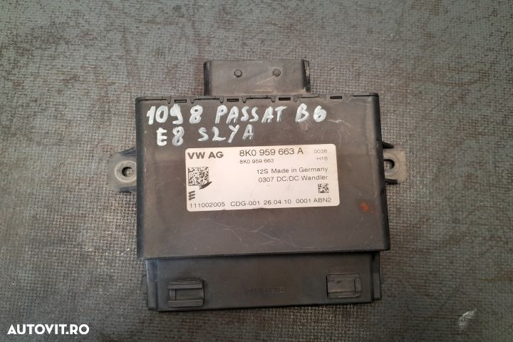 MODUL BATERIE 8K0959663A 8K0959663A Volkswagen VW Passat B6 [2005 - 2 - 1