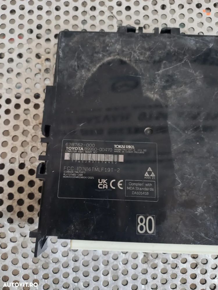 Modul Smart Key Keyless Toyota Yaris Cross Yaris 4 An 2020-2021-2022-2023-2024 Cod -0D470 - 3