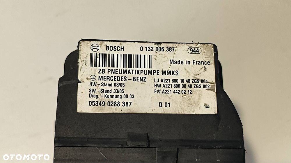 POMPKA ZAMKA MERCEDES S-KLASA 0132006387 - 3