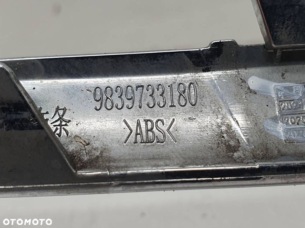 LISTWA ZDERZAKA PRZÓD PRZEDNIA CHROM CITROEN C5 X 9839733180 - 4