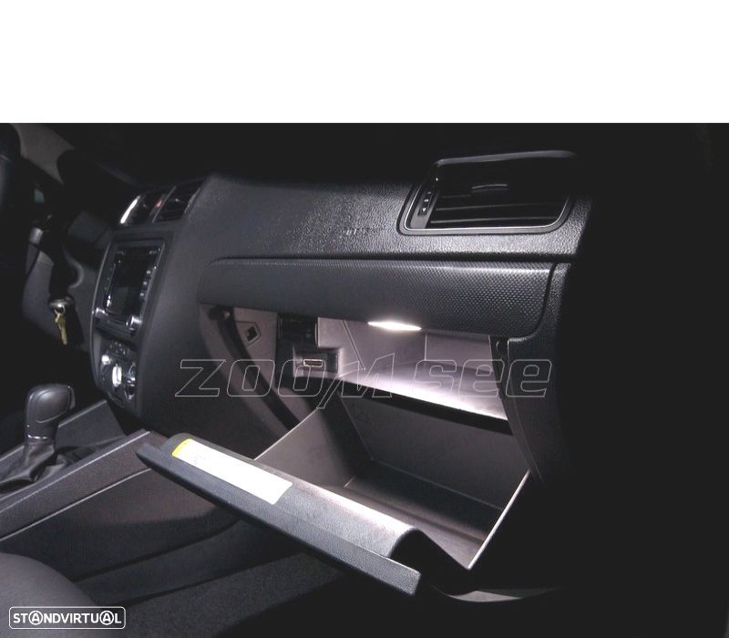 KIT COMPLETO 13 LAMPADAS LED INTERIOR PARA VOLKSWAGEN VW JETTA 6 MK6 MK VI SEDAN 11-18 - 3