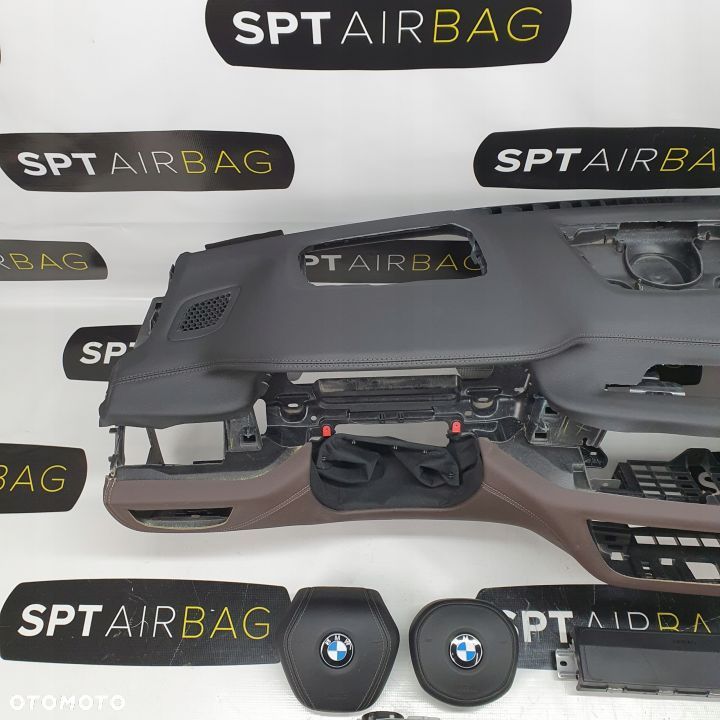 BMW SERIA 7 G11 G12 DESKA ROZDZIELCZA KONSOLA KOKPIT PULPIT PODUSZKI AIRBAG AIR BAG PASY KIT SET - 2