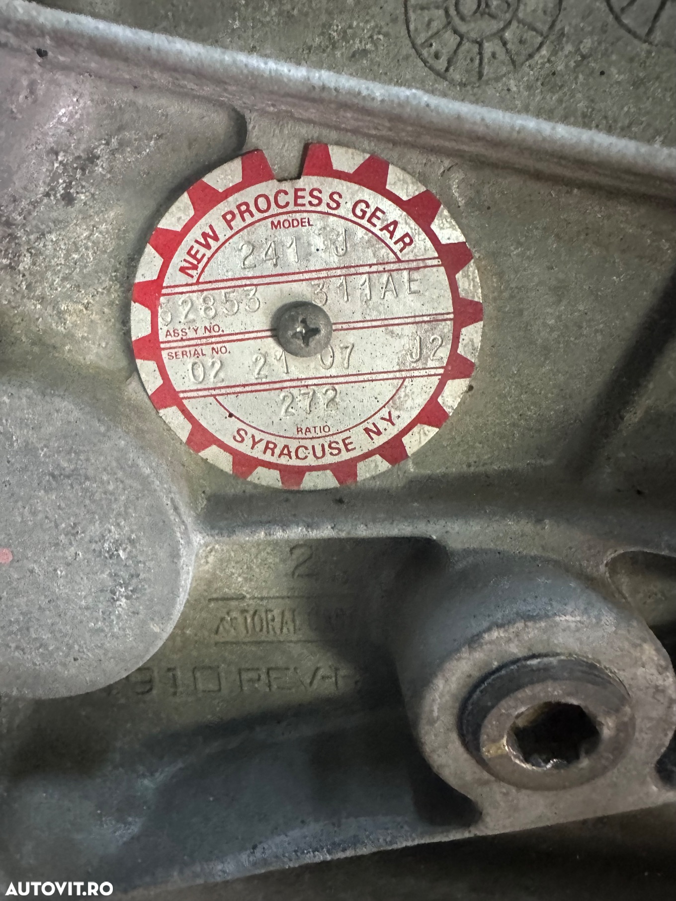Cutie de transfer ,diferential  JEEP WRANGLER 3.8 benzina an 2007-2013 tip 241J - 2