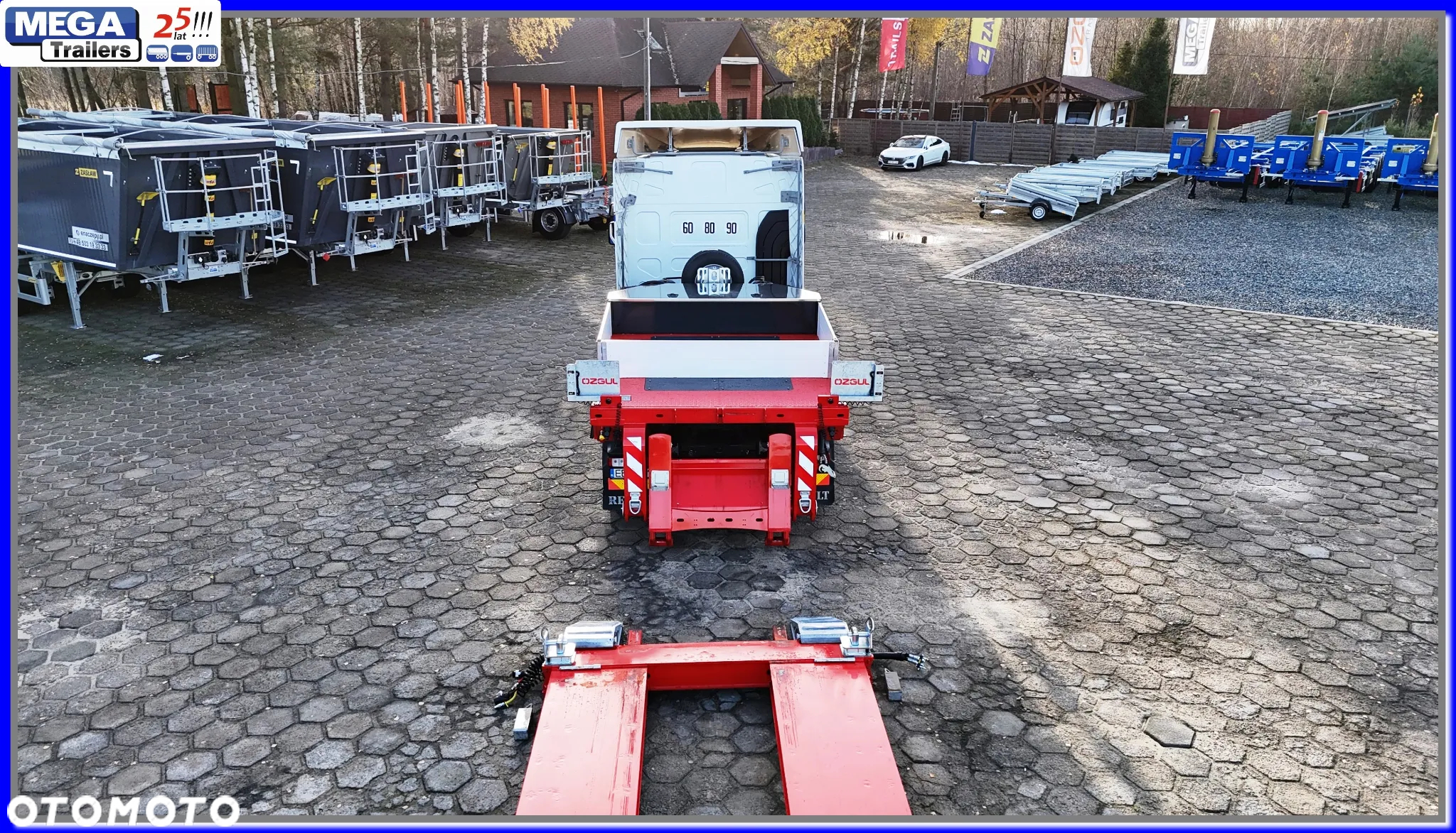 Mega Hydrauliczna Łabędzia Szyja, pokład 650 + 575 cm rozciągu, 2 osie, DMC 46 Ton ! - 13