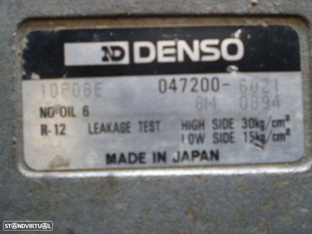 Compressor AC 0472006021 SUZUKI VITARA 1990 1.6 DENSO - 1