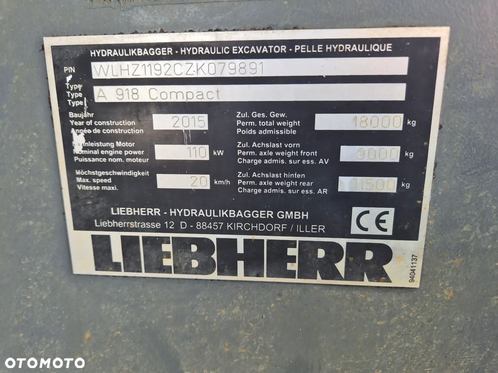 Liebherr A918 Compact / z Niemiec / - 9