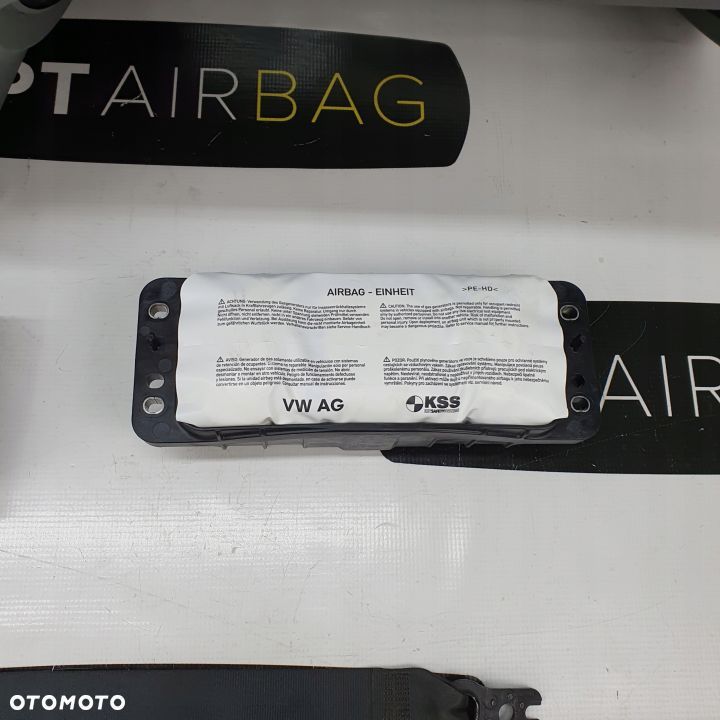 SKODA OCTAVIA III 3 5E0 DESKA ROZDZIELCZA SZARA KONSOLA KOKPIT PULPIT PODUSZKI AIRBAG AIR BAG PASY KIT SET - 9