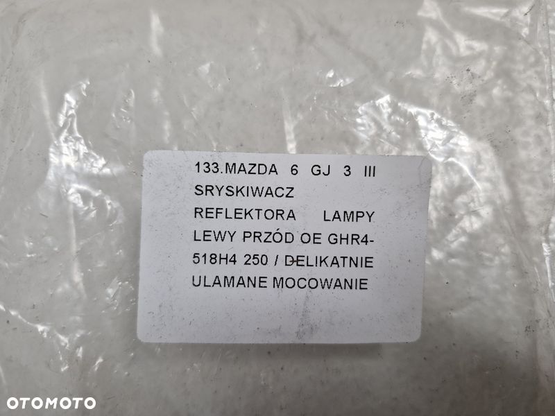 mazda 6 vi gj spryskiwacz reflektora lampy lewy przód przedni oe ghr4-518h4 - 10