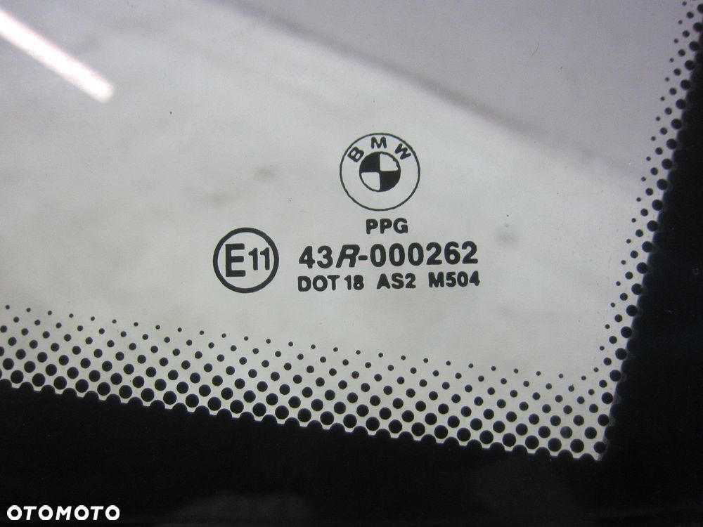 BMW Z3 E36 SZYBA TRÓJKĄTNA TRÓJKĄT DRZWI LEWYCH PRZEDNICH PRZÓD 51328410161 - 7