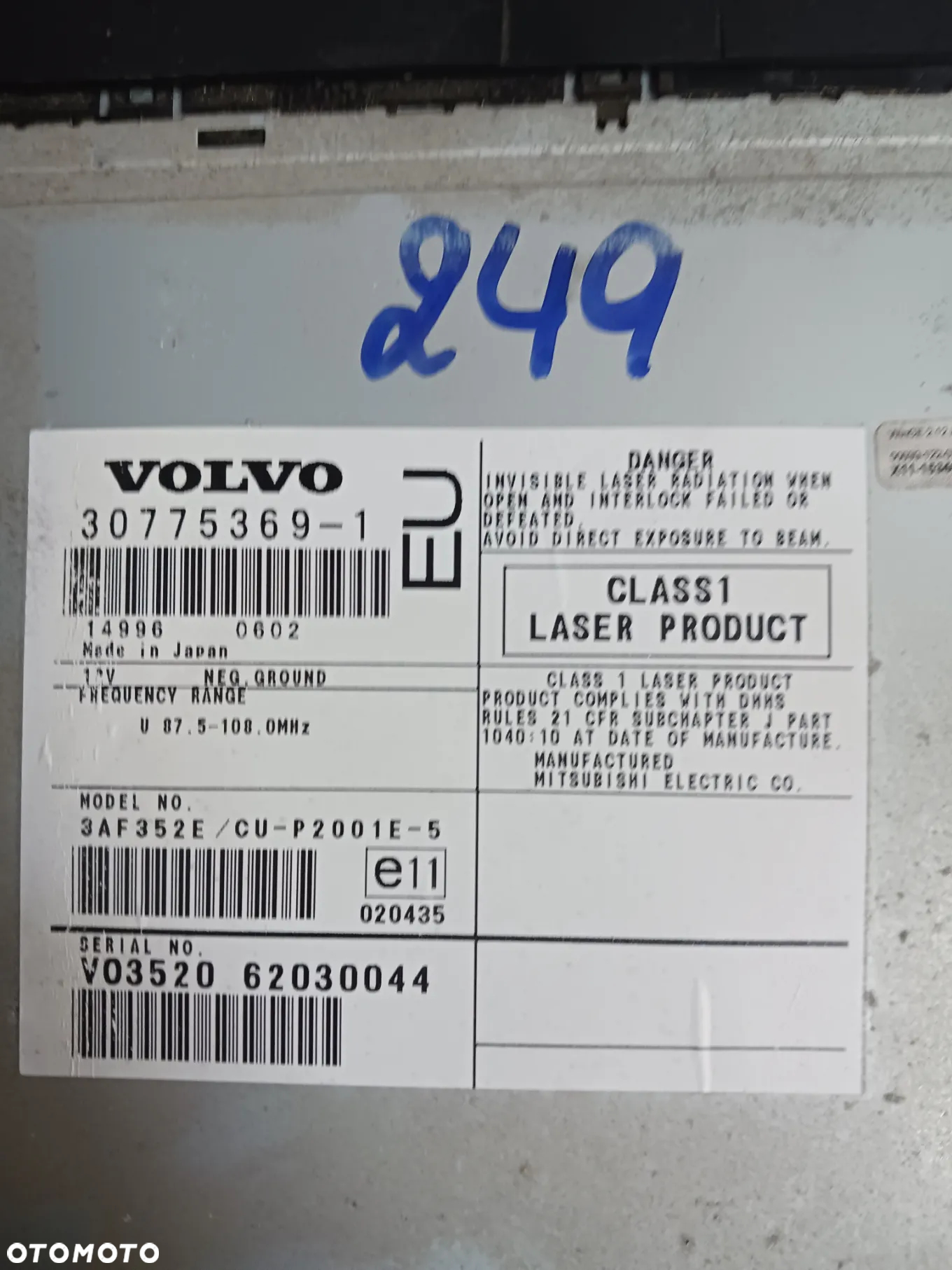 Czytnik nawigacji Volvo S60 I V70 II XC70 30775369 - 1 - 3
