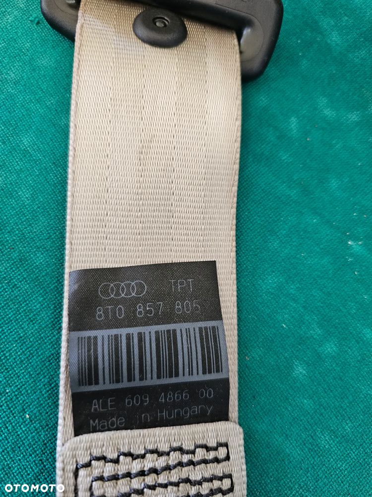AUDI A5 8T PAS BEZPIECZEŃSTWA PRAWY LEWY TYŁ 8T0857805 SIWY SZARY - 3