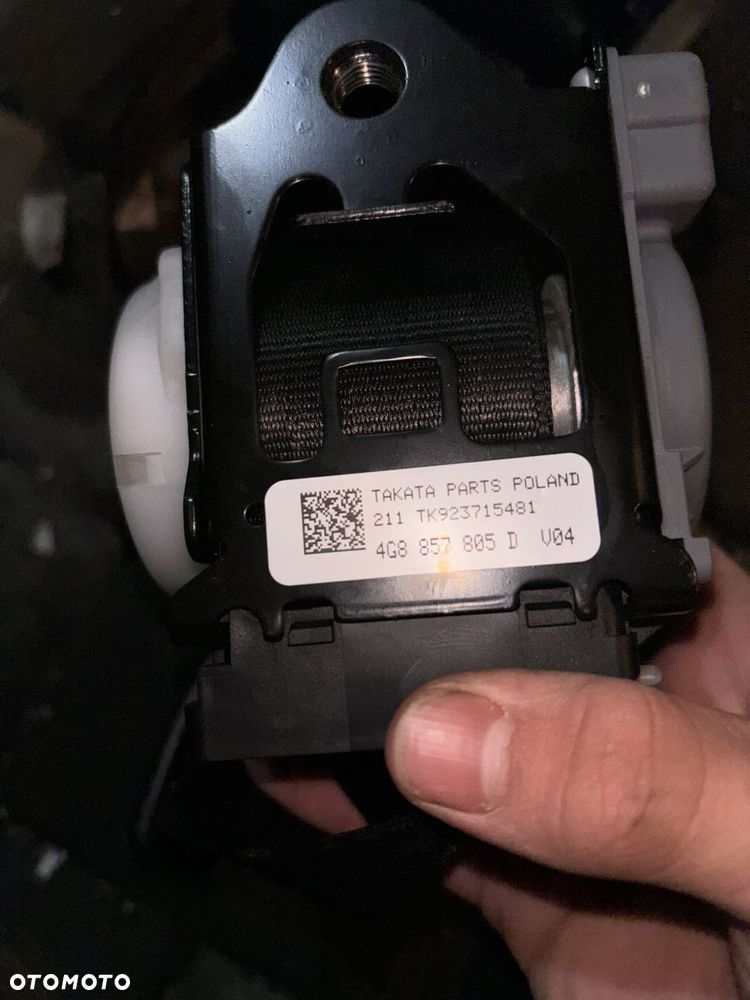 PAS BEZPIECZEŃSTWA FOTELA TYŁ TYLNY Audi A6 C7 4G8 857 805 D - 3