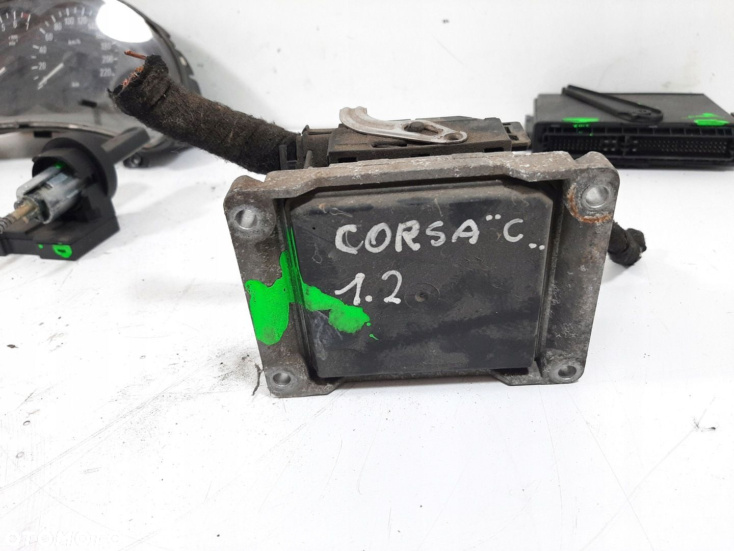 OPEL CORSA C 1.2 16V 3D 01R STEROWNIK SILNIKA ZESTAW 0261206074 09115112 - 4