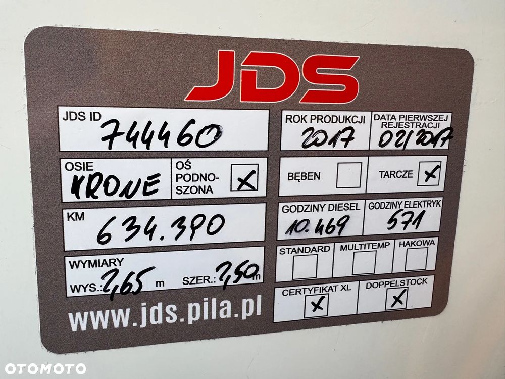 Krone Chłodnia ,Doppelstock , Carrier Vector 1950, Kwiatowa 2,50m - 34