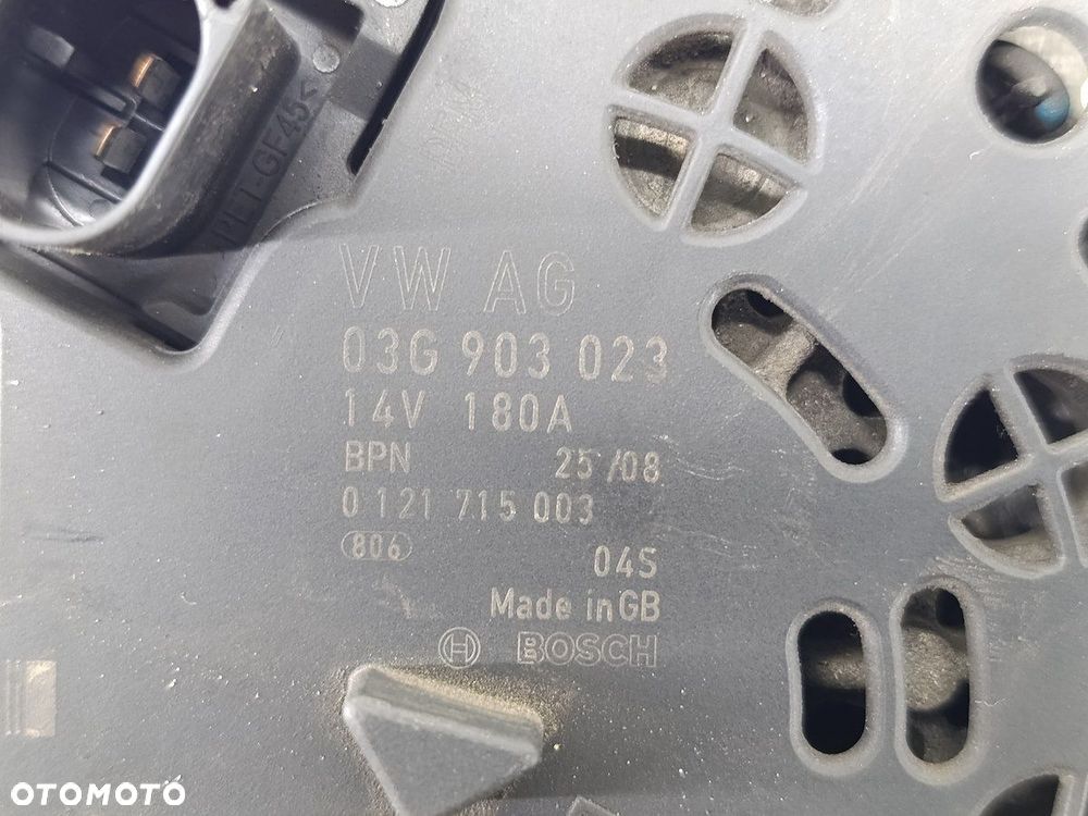 ALTERNATOR VW PASSAT B6 03G903023 0121715003  BOSCH 2.0 TDI - 2