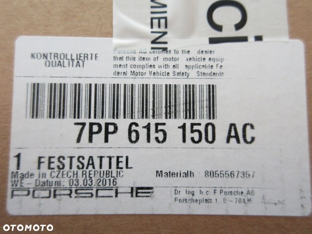 porsche cayenne 11-17 zacisk hamulcowy 7pp615150 7pp615150a 7pp615150ac - 4