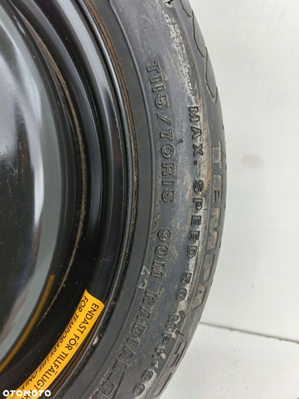 Volvo S70 V70 I KOŁO DOJAZDOWE dojazdówka 115/70 R15 9127261 - 5