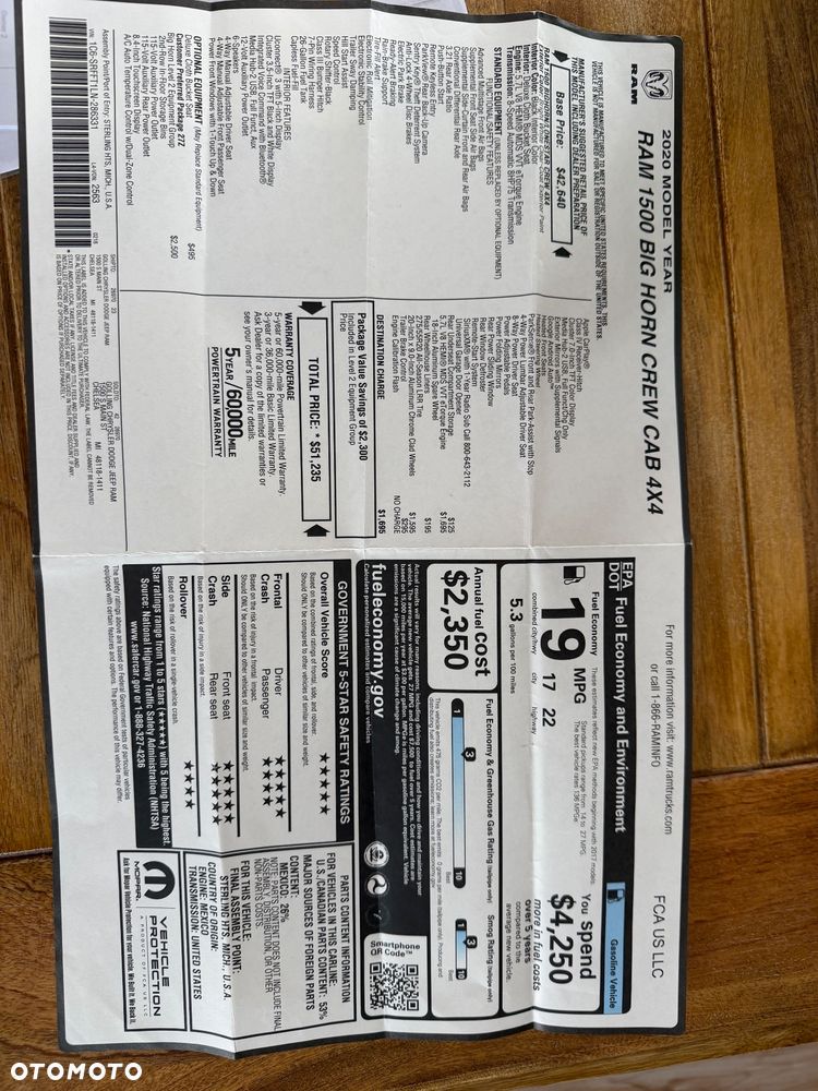 RAM 1500 5.7 Crew Cab Bighorn - 9