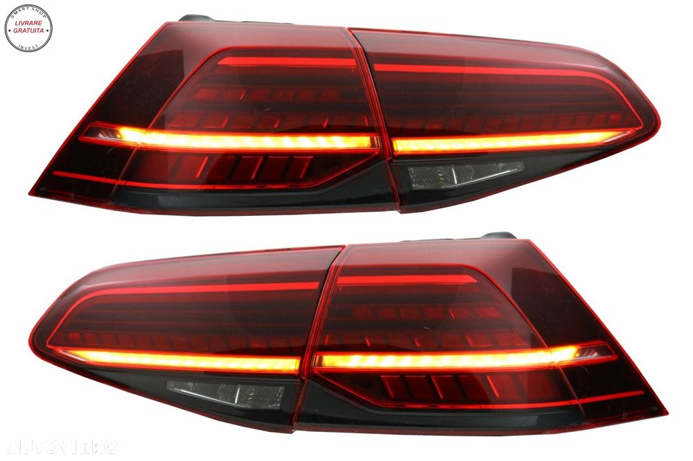 Stopuri Full LED compatibil cuVW Golf 7 & 7.5 VII (2013-2019) Facelift Retrofit G7- livrare gratuita - 5