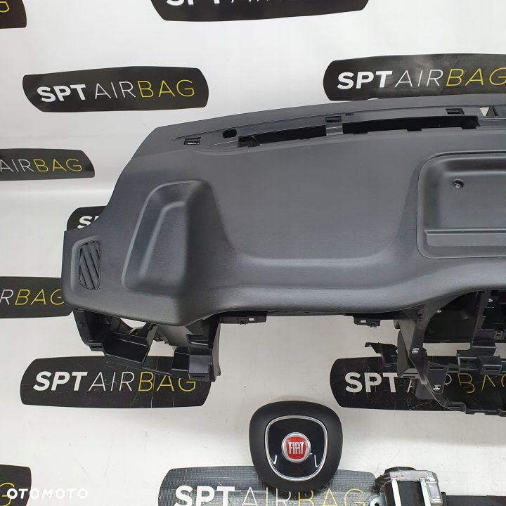 FIAT DOBLO DESKA ROZDZIELCZA KONSOLA KOKPIT PULPIT PODUSZKI AIRBAG AIR BAG PASY KIT SET - 2