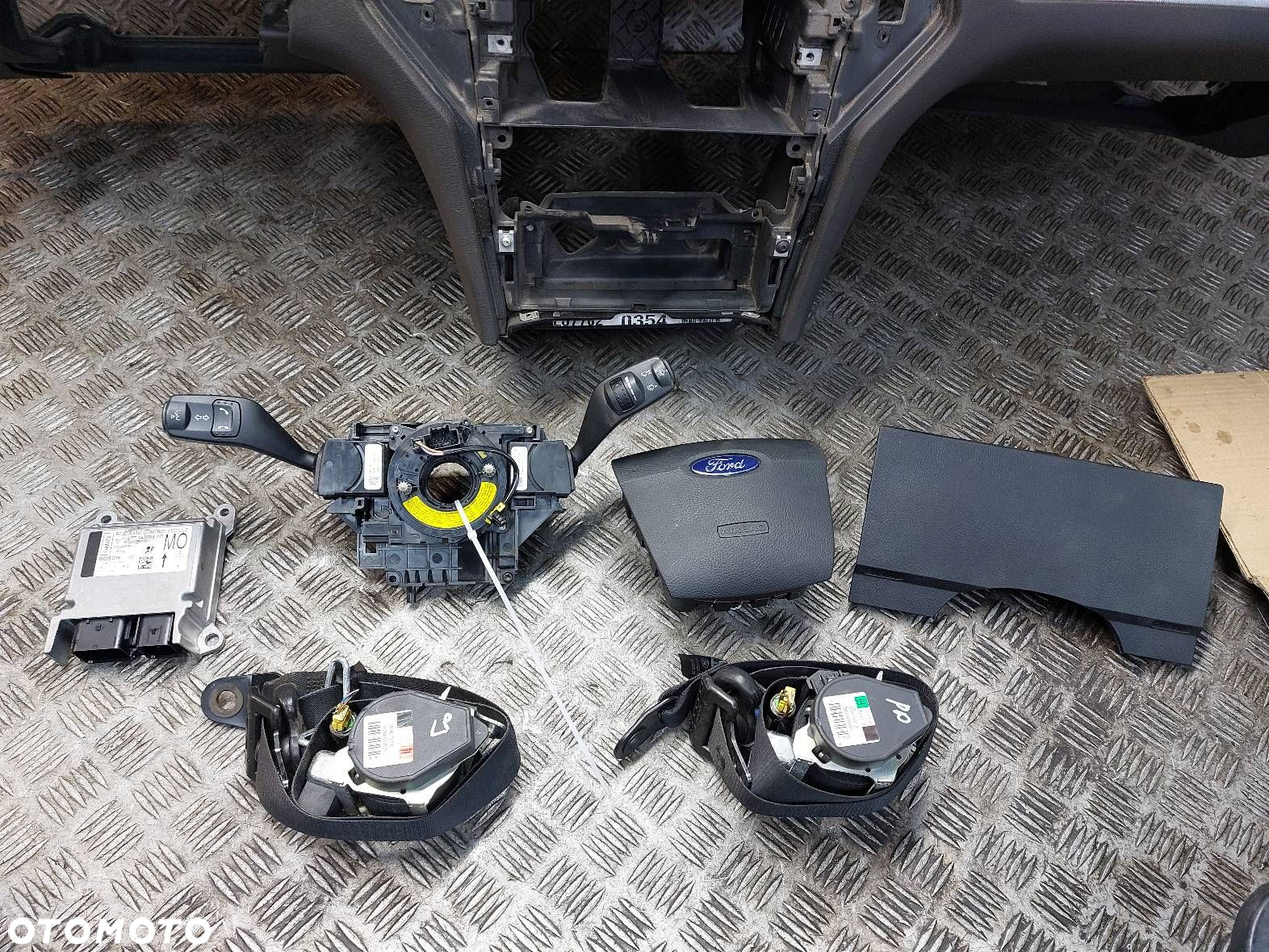 ZESTAW AIRBAG KOKPIT DESKA MODUŁ AIRBAG PASY MONDEO MK4 7S7T-14B056-AC - 4