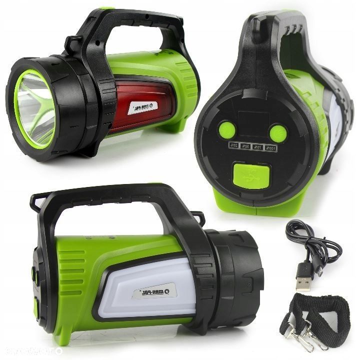 LAMPA LATARKA AKUMULATOROWA LED 10W POWERBANK - 1