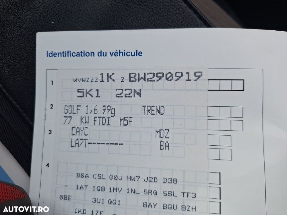 Dezmembrez VW Golf 6 hatchback 1.8 tsi CDAA negru LC9X si 1.6 CAY LA7T - 7